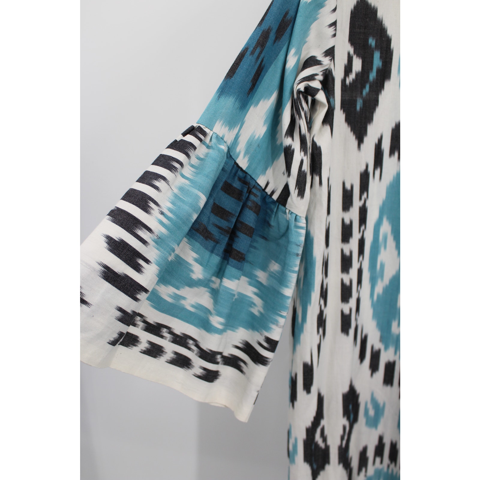 Pax Philomena Bellagio Cotton Ikat Mermaid Dress Size Large New — image 4 of 8